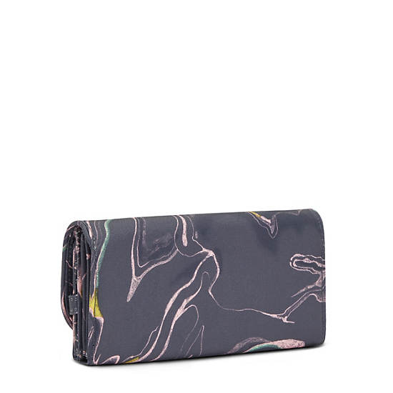 Kipling Money Land Printed Snap Wallet Cüzdan Gri | TR 1033TC